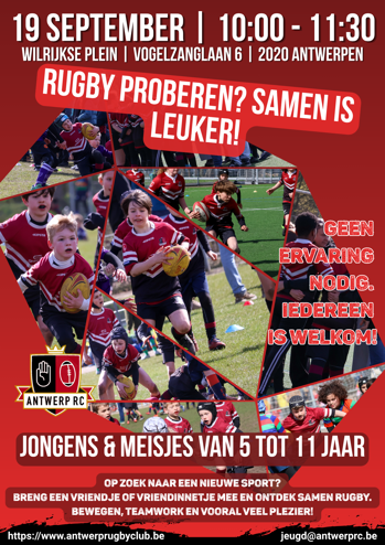 Rugby Proberen Samen Is Leuker